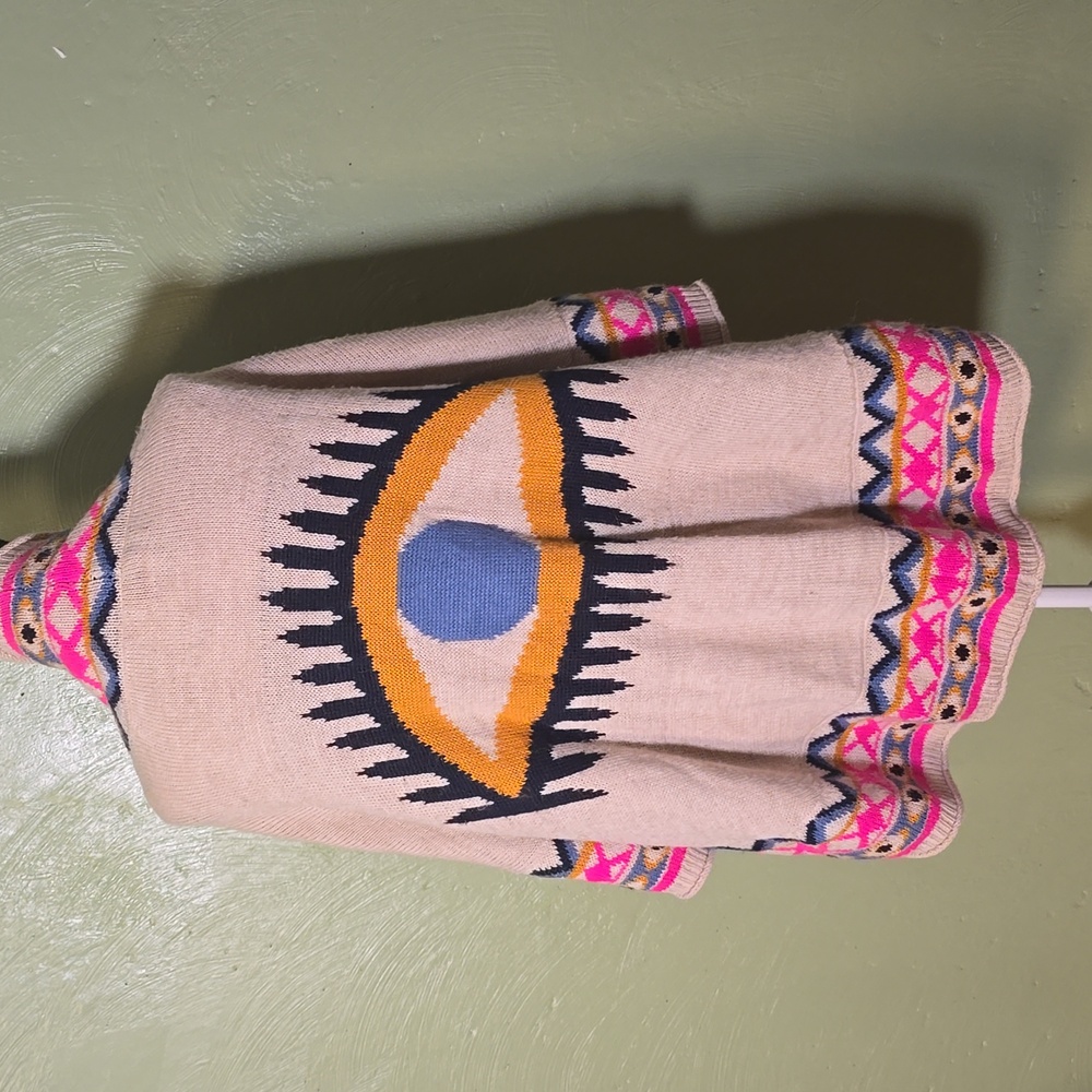 Mara hoffman RARE evil eye sweater cardigan